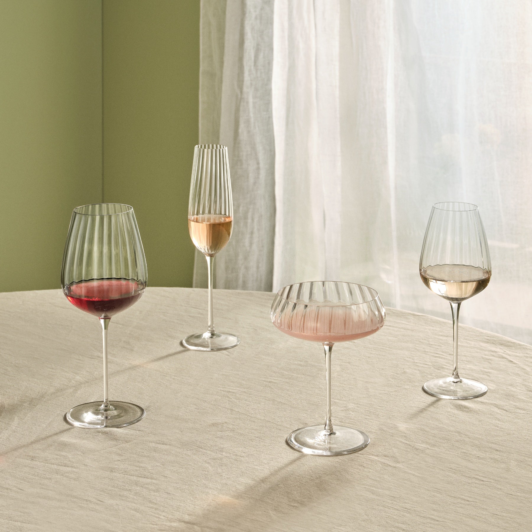 Nude Glass - Round Up White Wine Glasses - Set of 2 Clear