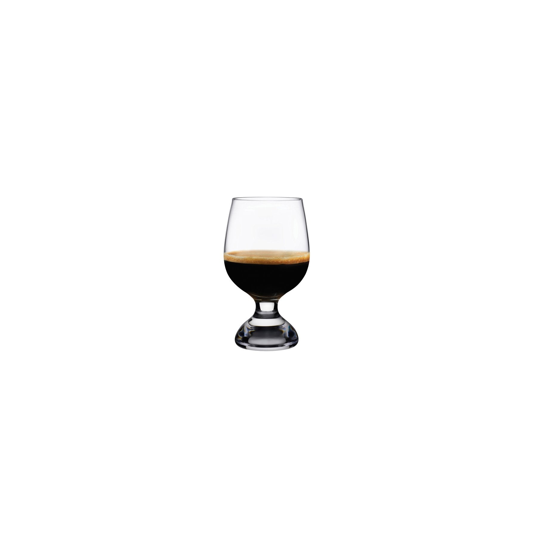 One of the glasses in Nespresso's Reveal Collection designed by Riedel