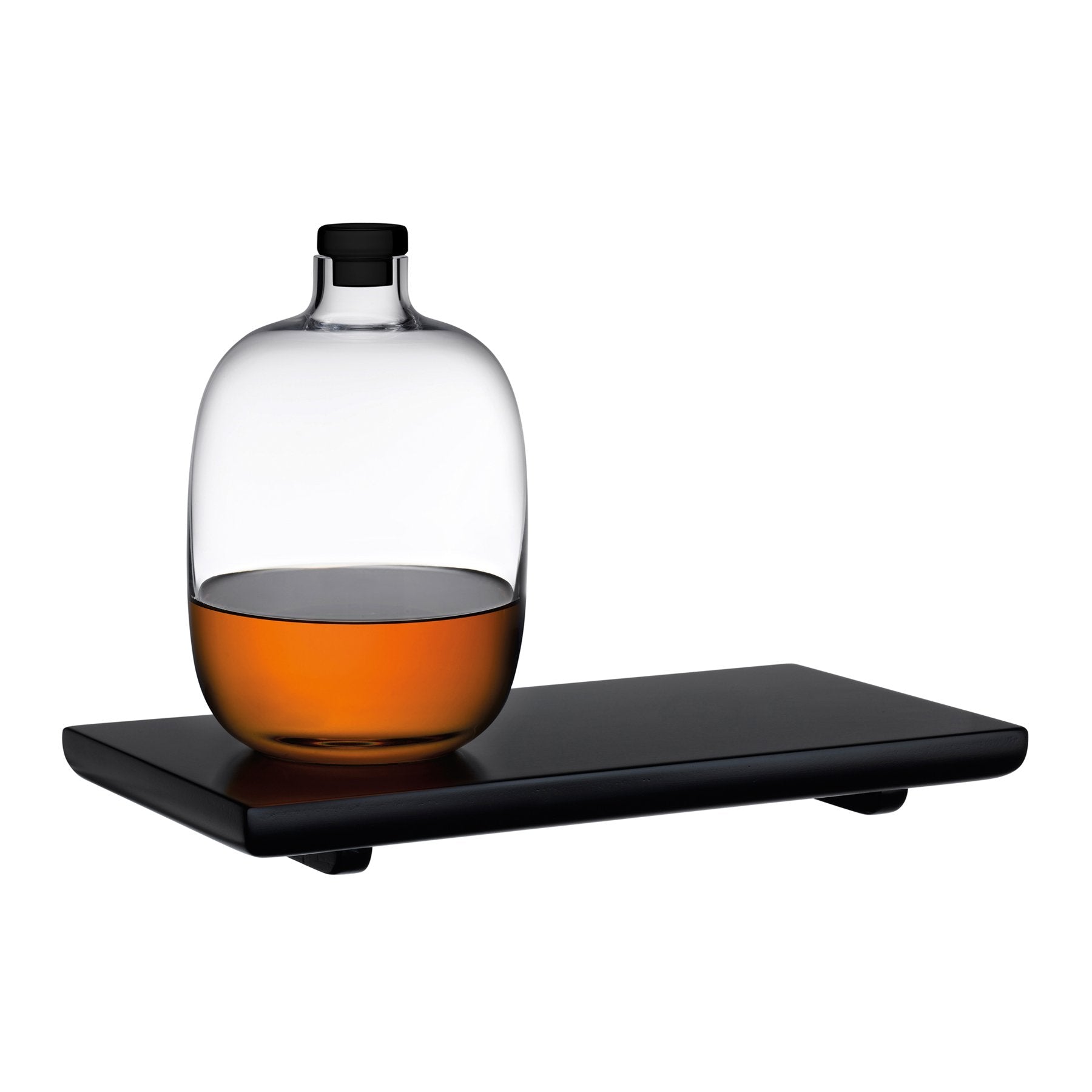Malt Whiskey Bottle with Wooden Tray – NUDE USA