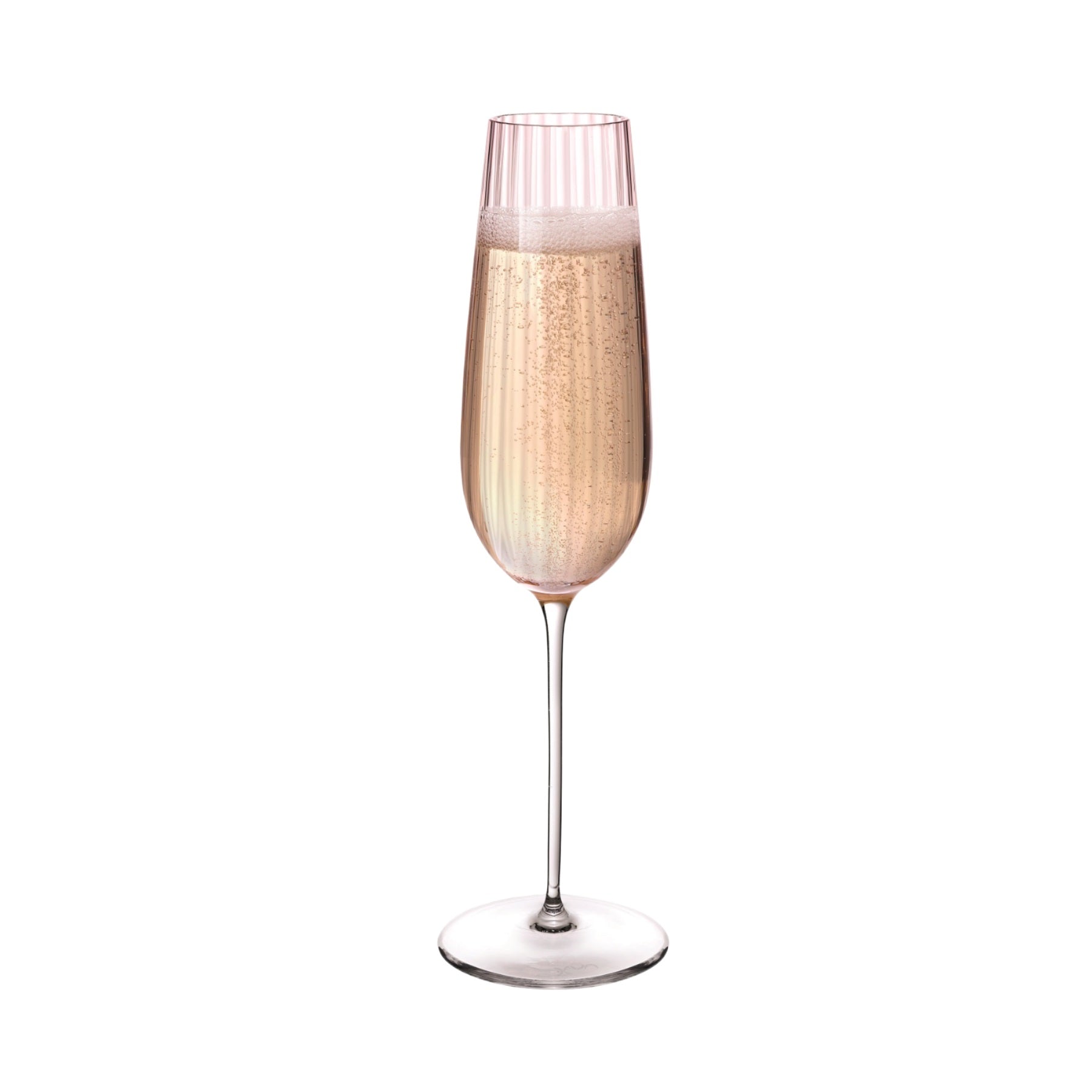 Round Up Dusty Rose Set of 2 Sparkling wine glasses