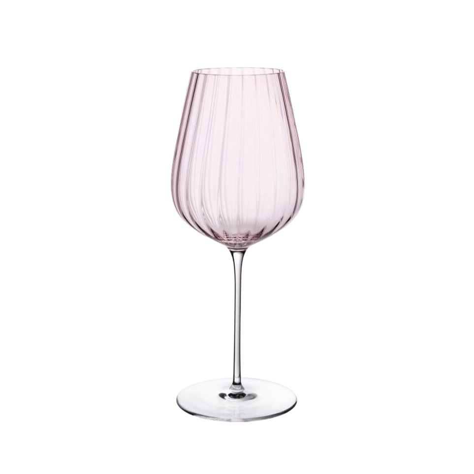 Nude Glass Round Up Set of 2 Coupe Glasses - Pink