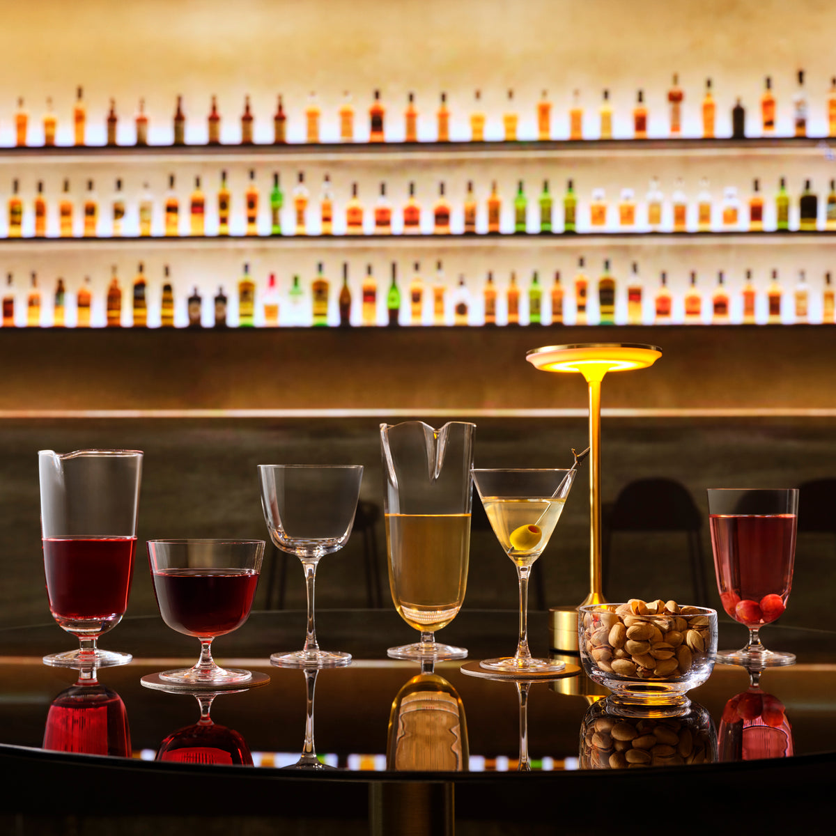 Bar/Giani full collection including Double Pour Mixing Glass — NUDE