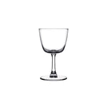 NUDE BarGiani welcome drink glass on a white background