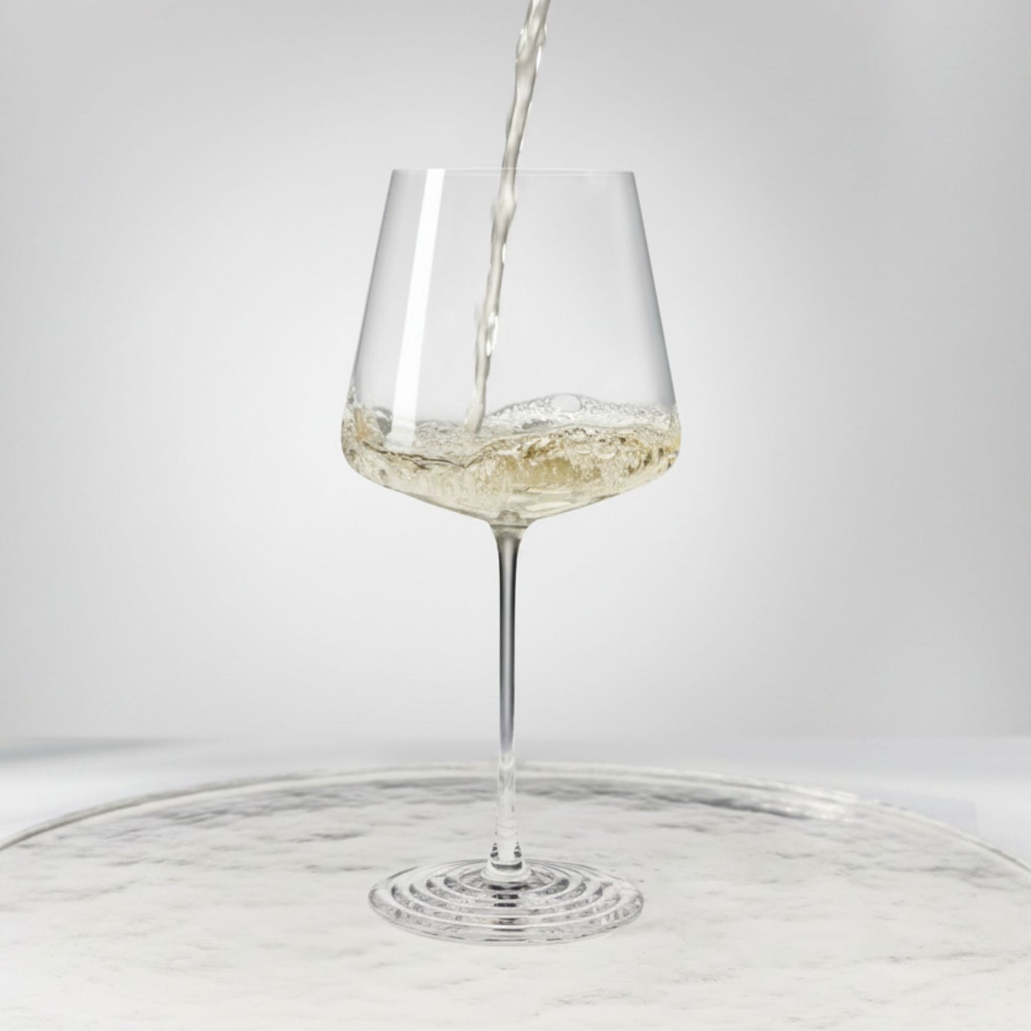 Splash Set of 2 White Wine Glasses