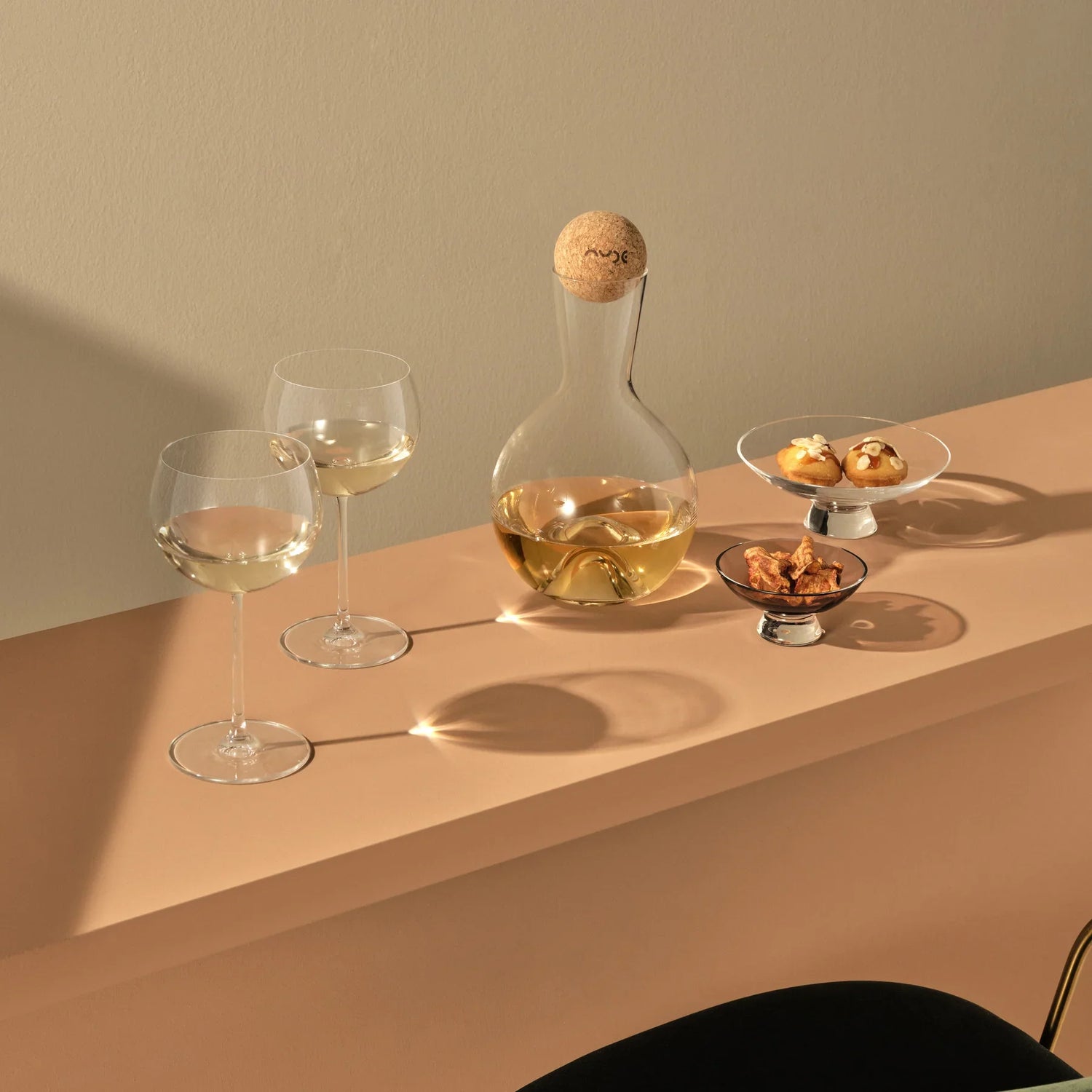 Vintage Wine Decanter with Cork Stopper