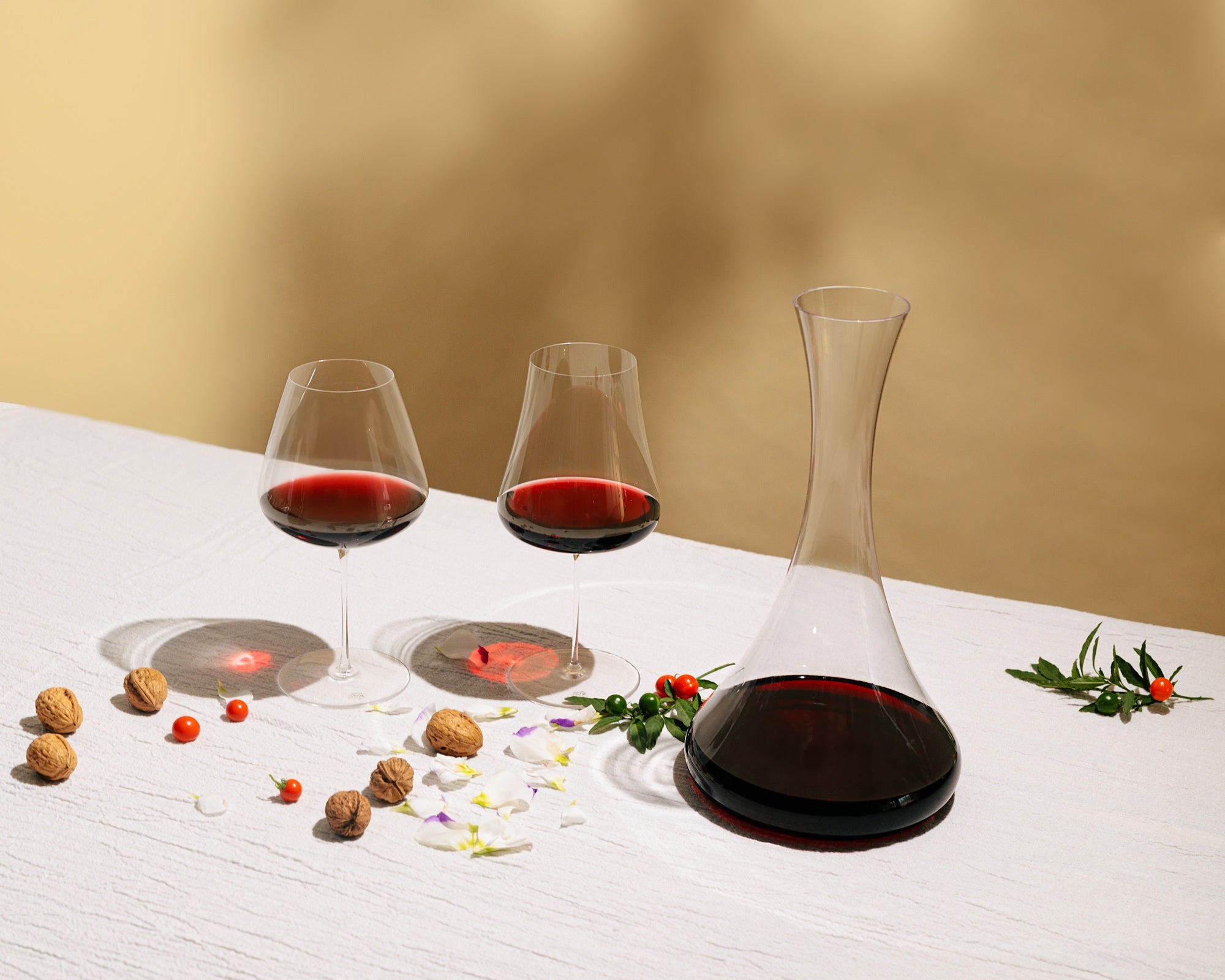 Sundowner Orange Lead- Free Crystalline Handcrafted Wine Glass Set
