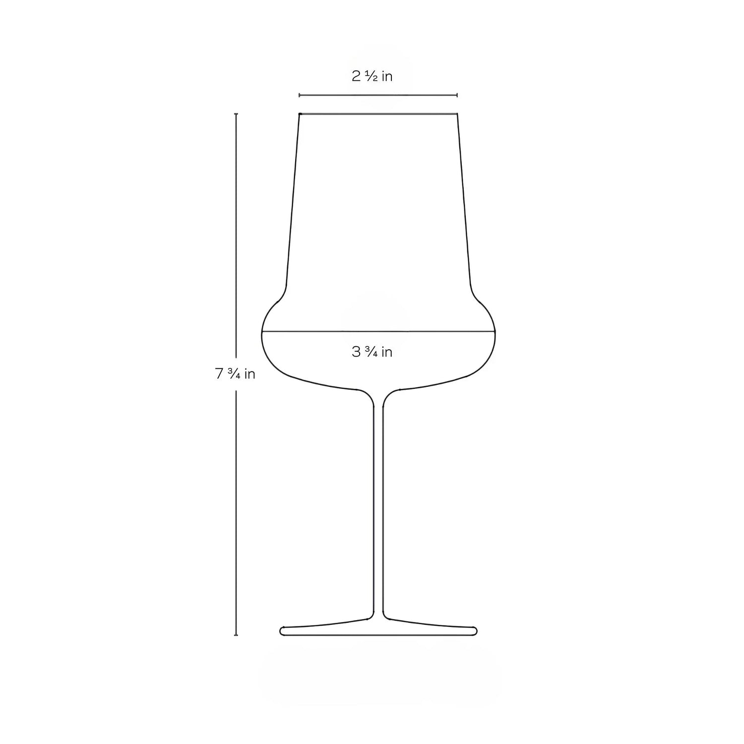 Ghost Zero Belly White Wine Glass