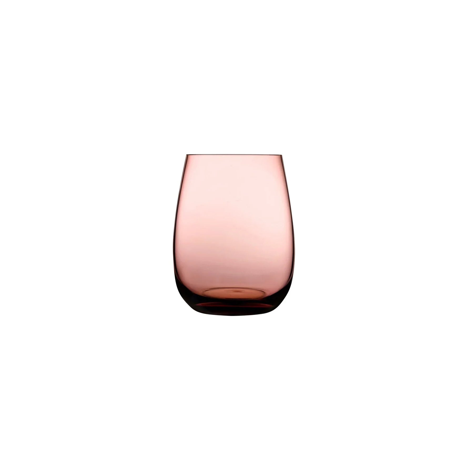 Nude Glass Colored U glass tumbler in caramel