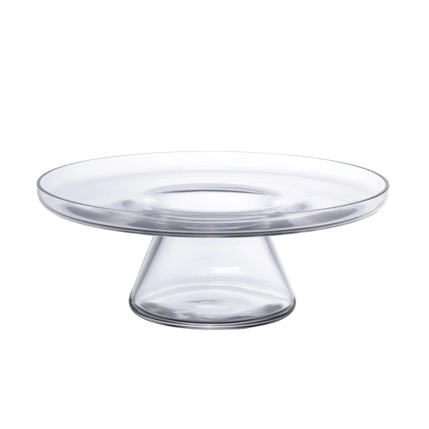 NUDE Bloom cakestand holder bottom in clear leadfree crystal