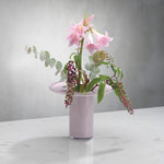 NUDE Bloom cakestand middle part in pink leadfree crystal presented as a vase