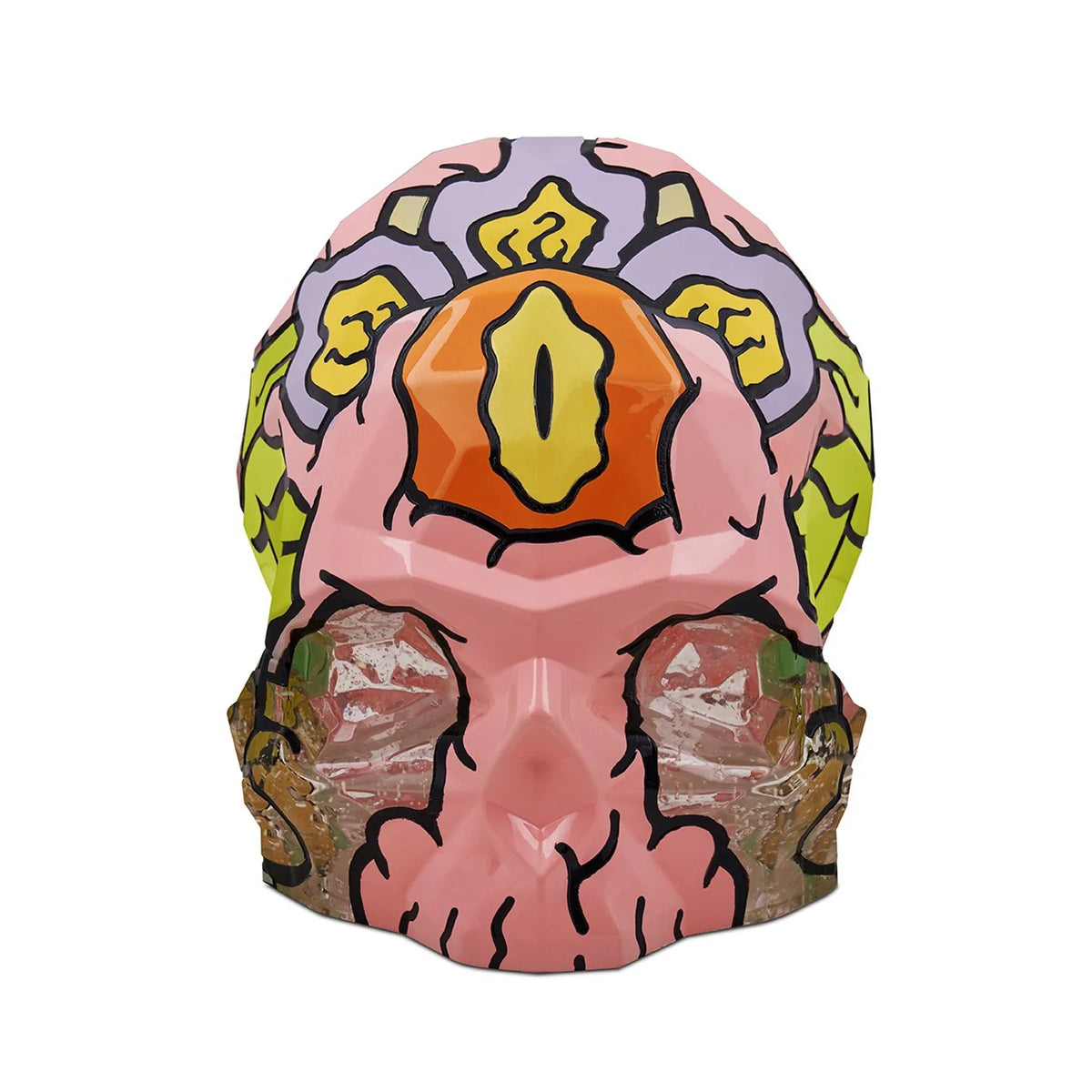 NUDE Rock and Pop Artist Collection Skull Large by Cins3000 front view