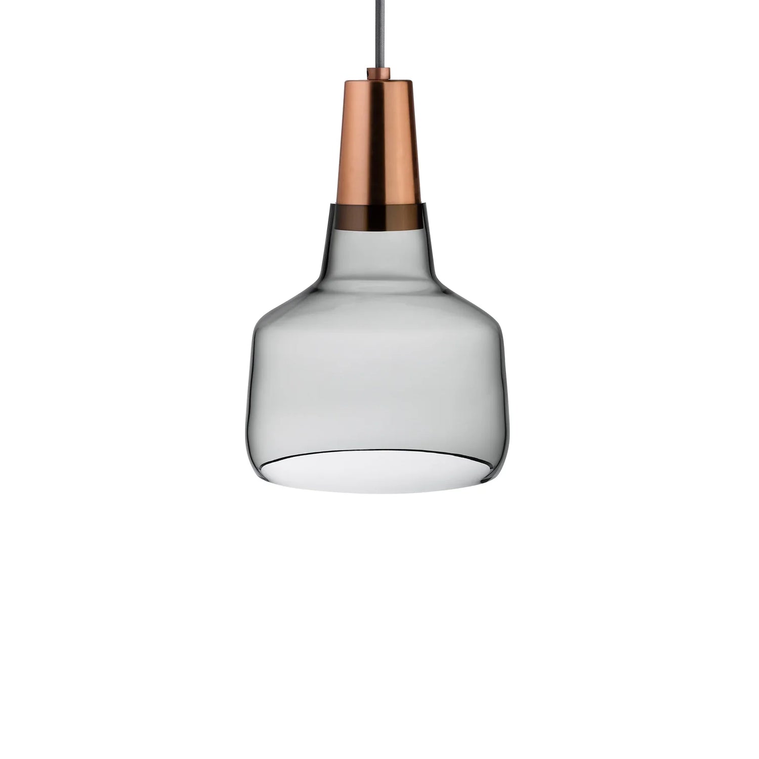 Mono Lamp Smoke with Copper Socket Small