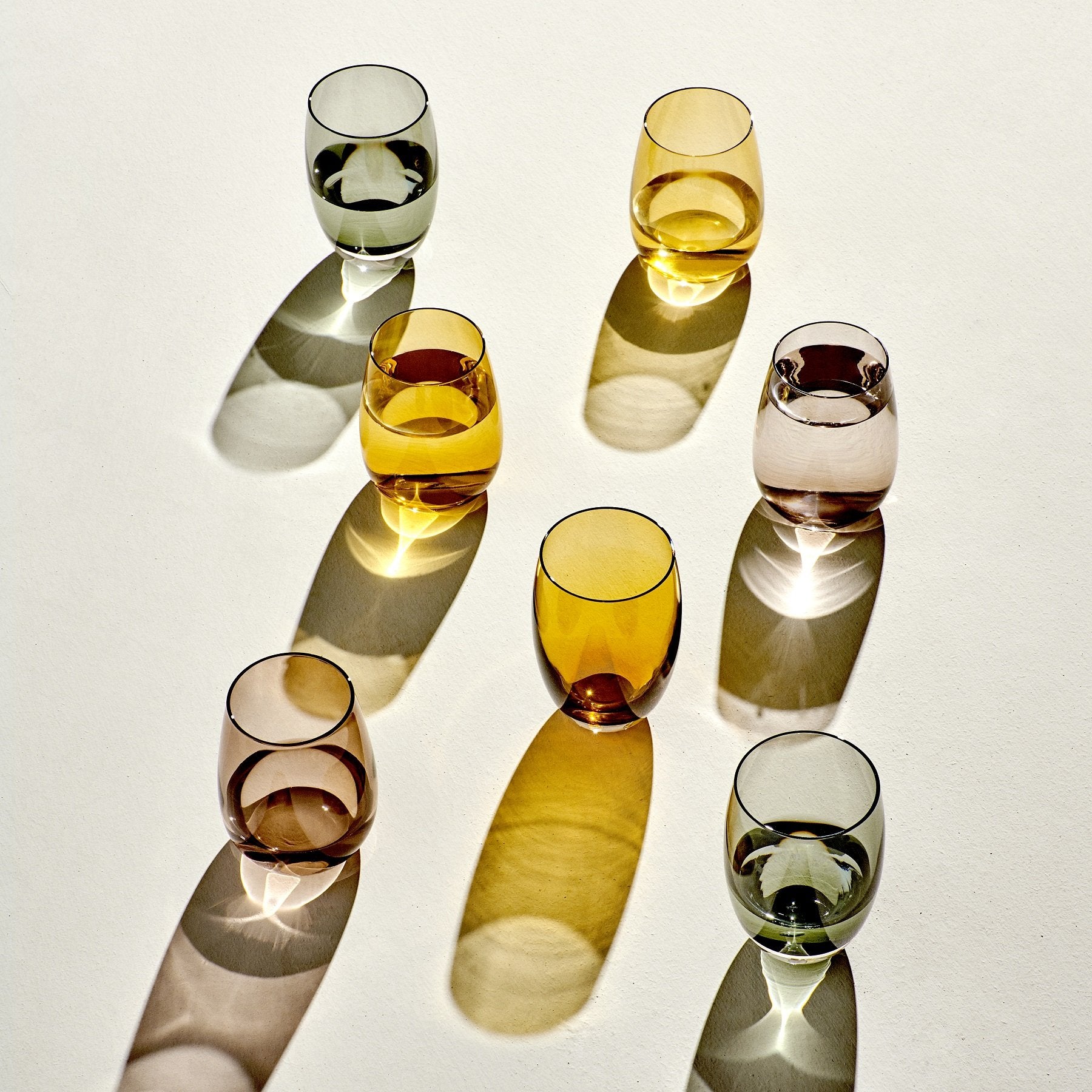 Colored O Set of 4 glasses