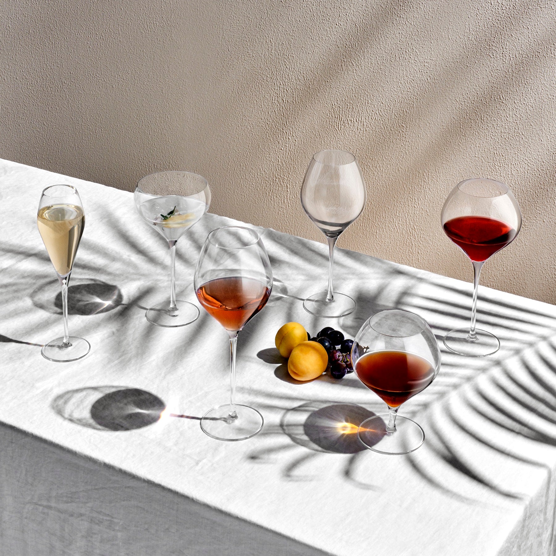 Nude Glass Vintage Martini Glasses, Set of 4, Lead-Free Crystal on