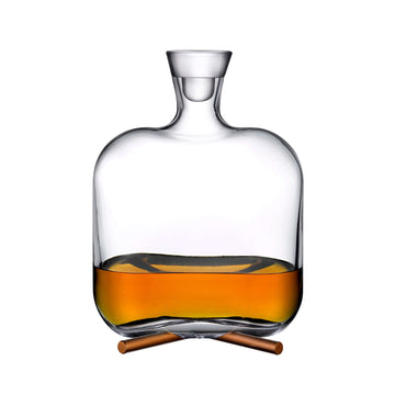 Camp Whisky Bottle With Brass Base