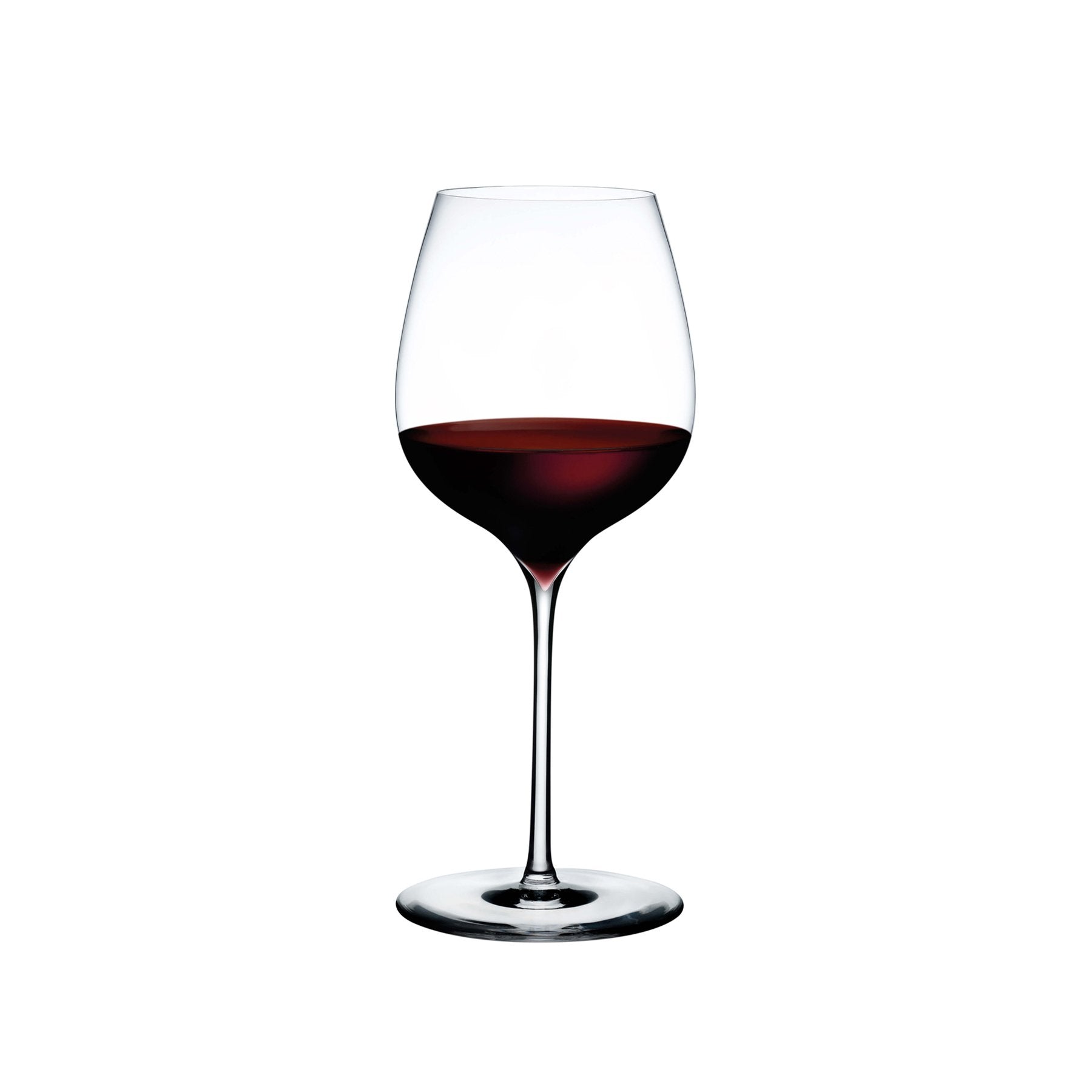 Dimple Set of 2 Elegant Red Wine Glasses