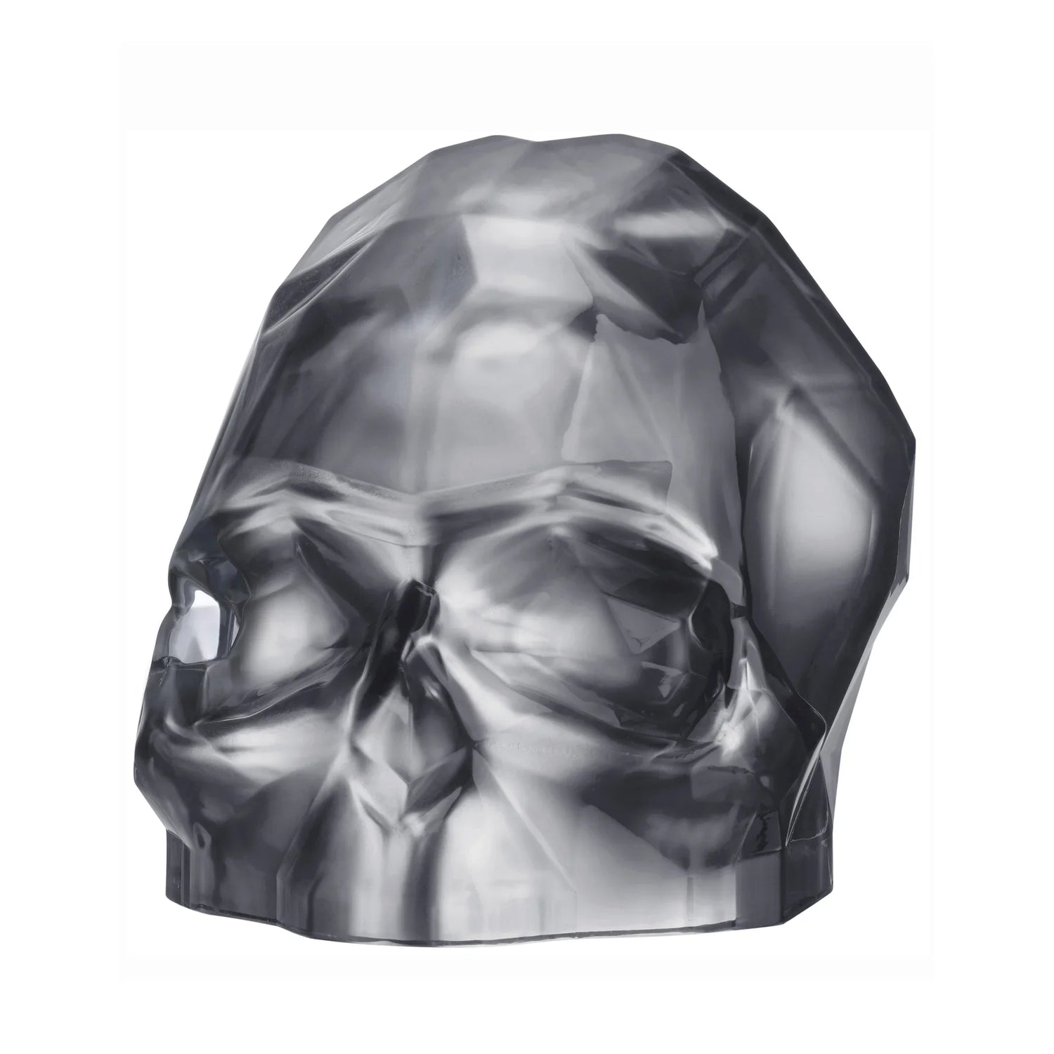 Memento Mori Faceted Skull Silver Large