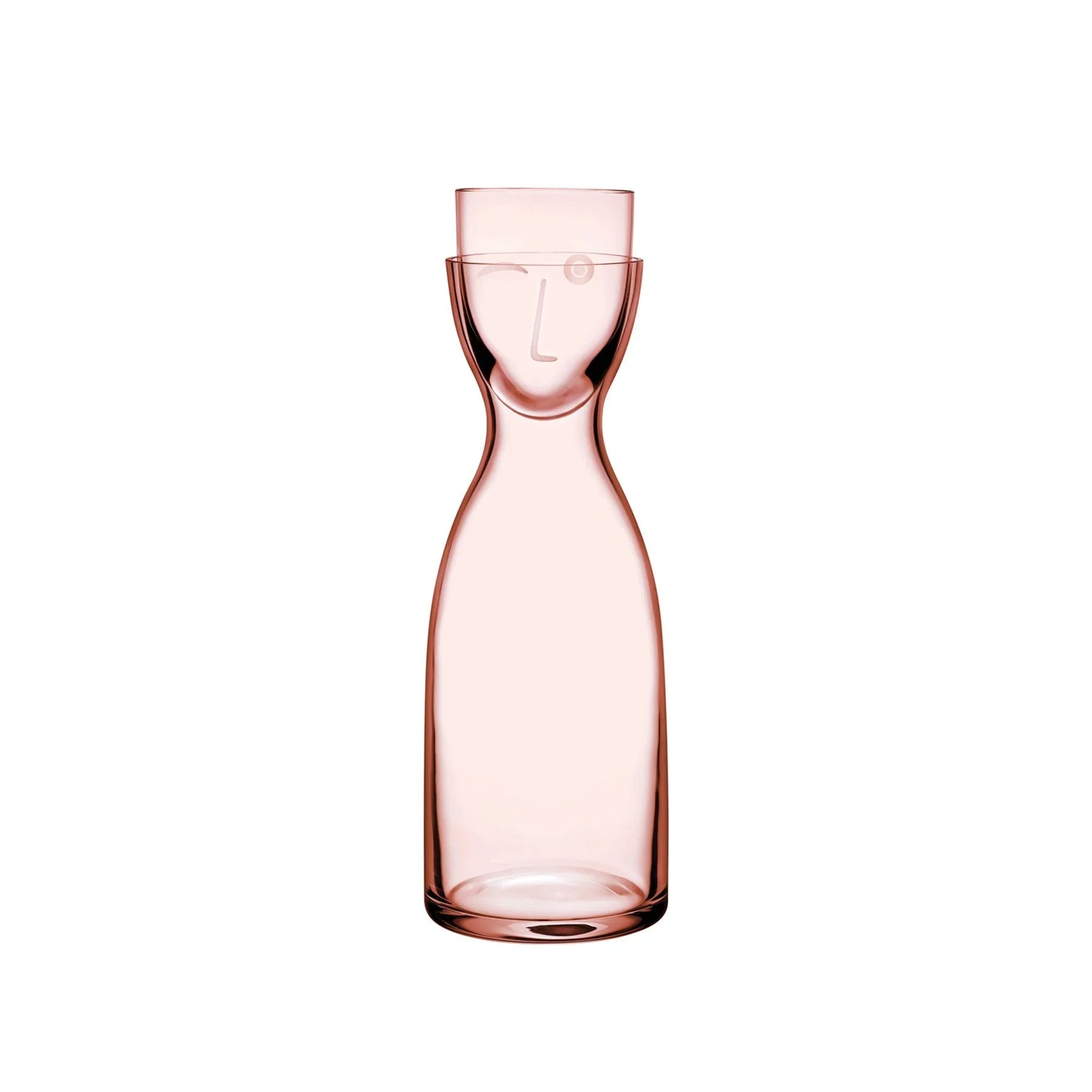 Mr. & Mrs. Night Water Set Tall Dusty Rose